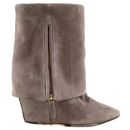 Jerome Dreyfuss Grey Deerskin Boots Grey