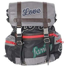 Dolce & Gabbana Love Family Patch Backpack in Multicolor Polyamide Multiple colors