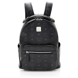 MCM Visetos Stark Small Backpack Black