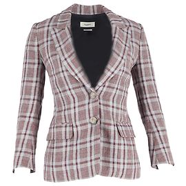 Isabel Marant Etoile Plaid Balzer in Multicolor Linen Multiple colors