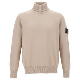 Stone Island Turtleneck Pullover Brown Beige