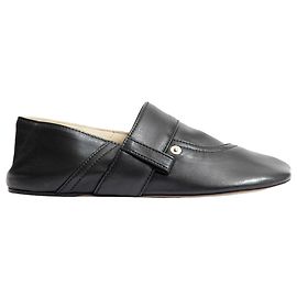 Chinelos de couro Toy Pocket da Loewe Preto
