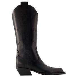 For Walking Boots - Off White - Leather - Black Black