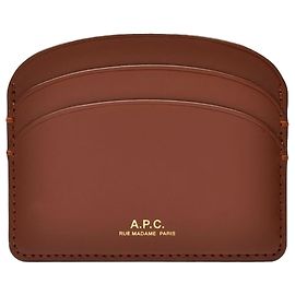 Apc Demi-Lune Card Holder - A.P.C. - Hazelnut - Leather Brown