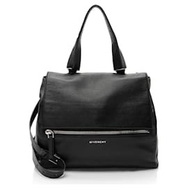 Givenchy-Givenchy Calfskin Pandora Pure Medium Satchel-Black