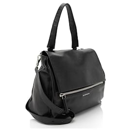 Givenchy-Givenchy Calfskin Pandora Pure Medium Satchel-Black