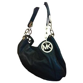 Sac Michael Kors Tote Lillie Large noir cuir Noir
