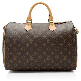 Speedy 35 Handtasche aus Monogram Canvas von Louis Vuitton Braun