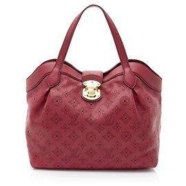Borsa a mano Cirrus PM in pelle Mahina Louis Vuitton Rosso