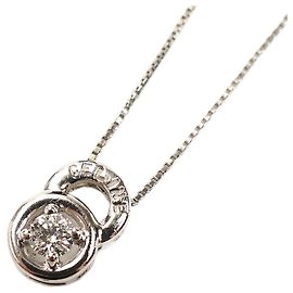 Céline Celine Diamant Halskette Pt850/Pt900 Silber Metallisch