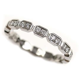 Chanel Première Promesse Pt950 Platinum Diamond Ring Size 51 Silvery Metallic