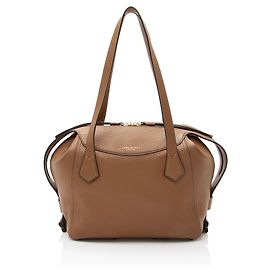 Bolsa média de couro Perry da Tory Burch Marrom