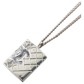 Collar Chanel Matelassé Coco Mark Cambon Plata