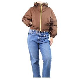 Bellerose Veste cropped réversible marron - taille UK 8 Marron