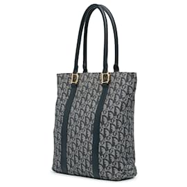 Dior-Dior Blue Diorissimo Trotter Canvas Tote-Blue