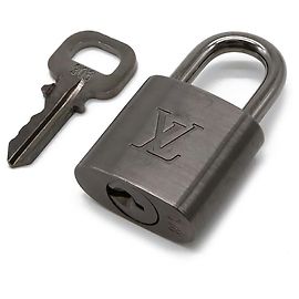 Ensemble de clés avec cadenas Louis Vuitton Gris Métallisé