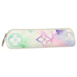 LOUIS VUITTON Trousse Elizabeth Monogram Aquarelle GI0591 Auth 127326 Blanc Monogramme