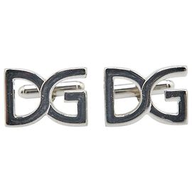 Dolce & Gabbana Abotoaduras DG Logo Dolce&Gabbana Prata