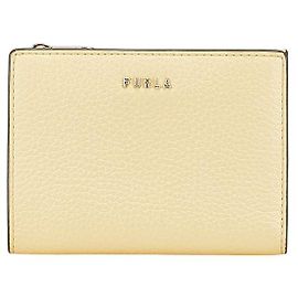 Billetera bifold de cuero Furla Amarillo