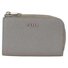 Furla Babylon Estuche de Llaves de Cuero PVC Gris