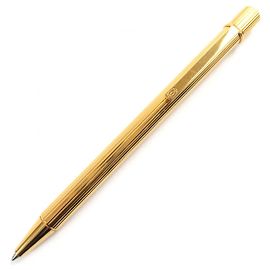 Penna a sfera Cartier Must de Stripe Twist D'oro