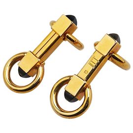 Alfred Dunhill Abotoaduras Dunhill de formato longo Dourado