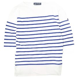 Autre Marque Top de algodón 3/4 Saint James NAVAL Blanco Otro