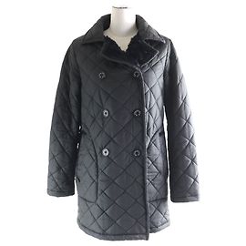 Autre Marque Mackintosh Quilted Double-Breasted Coat Black 36 Black