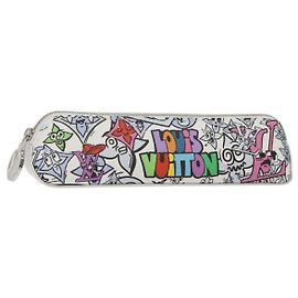 LOUIS VUITTON Monogram Comics Astuccio Elizabeth per Penne GI0874 LV Auth 127713 Multicolore
