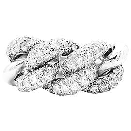 Bague Pomellato "Catene", or blanc et diamants. Autre