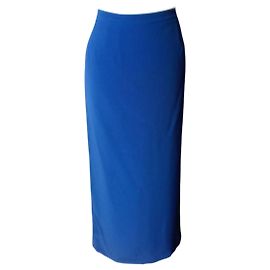 Autre Marque Blue Maxi Skirt Polyester Blue