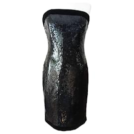 Autre Marque Schwarzes Samtkleid Schwarz