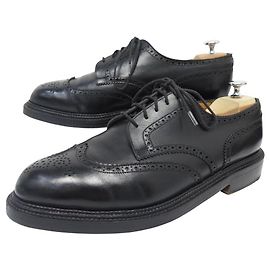 SCARPE VINTAGE JM WESTON TRIPLE SOLE 590 10.5E 44.5 L 45 PELLE NERA Nero