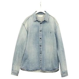 Denimjacke SAINT LAURENT Denim Blau Auth ym032M Blau