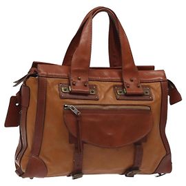 Chloé Borsa tote in pelle marrone Auth 121219 Marrone
