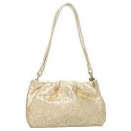 BALLY Sac à épaule en cuir Champagne Or Auth 129006 Doré