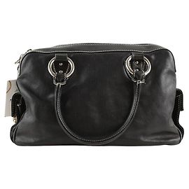Marc Jacobs Schwarze Lederhandtasche Schwarz