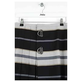 Burberry-Black wool kilt-Black