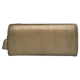 Vintage Loewe Madrid Leather wallet golden Golden