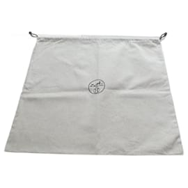 Hermès-Hermès dustbag in chevron canvas 60X52 for Hermès Birkin 35 bag-Beige