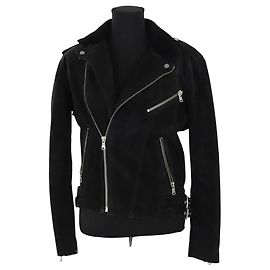 The Kooples Black suede jacket Black