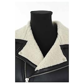 Sandro-Black leather jacket-Black