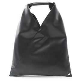 Maison Martin Margiela MM6 Maison Margiela Black Leather Tote Bag Black
