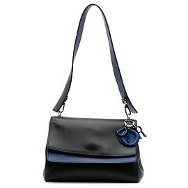 Dior Preto Médio Couro de Bezerro Be Dior Dupla Aba Preto