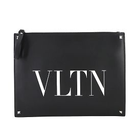 Valentino Garavani VLTN Clutch Bag Black