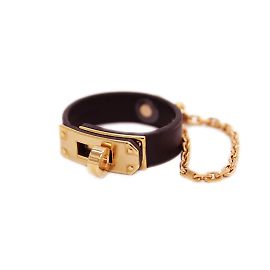 Hermès Hermes Kelly Glove Holder Black Golden