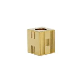 Hermès-Anneau de foulard en or Hermes-Doré