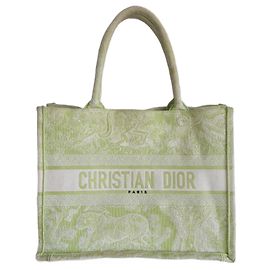 Sac Dior Book tote medium vert Vert