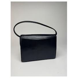 Givenchy-Vintage Givenchy Leather Bag Black-Black