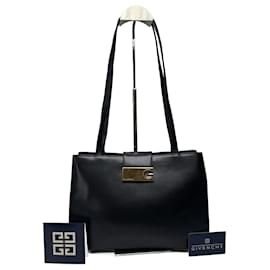 Givenchy-Vintage Givenchy Leather Bag Black-Black